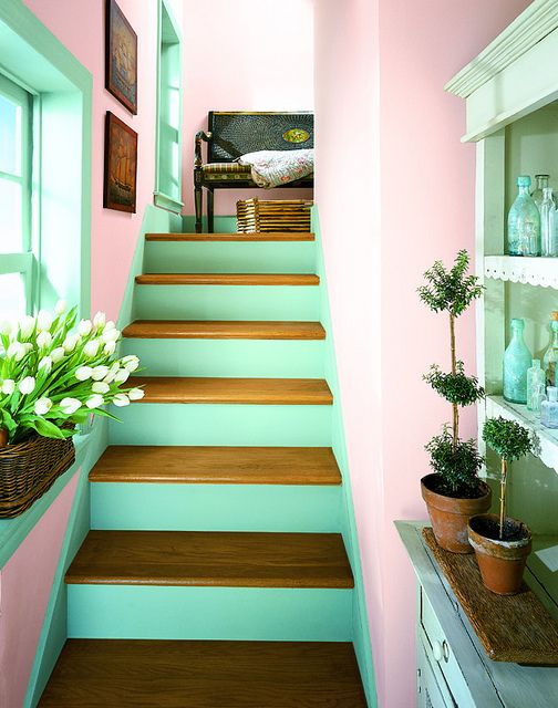 pastel stairway